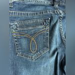 Calvin Klein Blue Jeans Boot Cut With Tan thread Pockets SZ 6 Photo 3