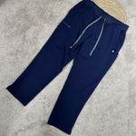 FIGS  Women’s Yola Skinny Scrub Pants Pull On Drawstring Mid Rise in Navy XL Photo 0