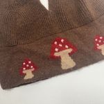 Romwe Mushroom Top XS Small Brown Red Sweater Knit Halter Crop Fairycore Hippie Grunge Photo 3