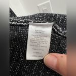 Talbots  Petite Large Heathered Black White Knit Full-Zip‎ Cardigan Jacket Photo 4