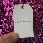 Dress the Population NWT  Natalie Sequin Long Sleeve Body-Con Midi Dress Sz S♟️ Photo 6