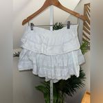 Love Shack Fancy ‎ ruffle mini skirt riviera blue Small Photo 3