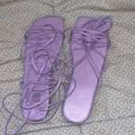 SheIn Purple Lace Up Flats  Photo 1