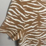 Anthropologie By  animal print short sleeve sweater top 
Size small Photo 2