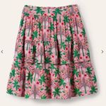 NEW! Boden Multi Tiered Crepe Skirt in Posy Pink, Oriental Palm Size 6R Pink Photo 0