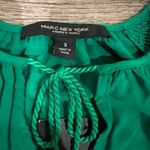 Marc New York  Kelly Green Blouse with Ruffled Puff Sleeves Photo 1