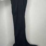 ZARA Basic | 41 Black Over the Knee Boots with Block Heel and Pull-On Style Photo 0