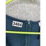 ZARA  Women's Dress Solid Teal Long Sleeve V Neck Size Medium Ruched Front Photo 12