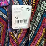 Free People NWT Elowen Strapless Tube Boho Romper in Dark Combo XL Photo 8