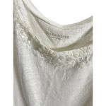 Eileen Fisher Women’s Linen Tank Embellished Neckline Small Beige Photo 3