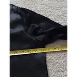 ZARA  Black Satin Button Down Long Sleeve Shirt Photo 5