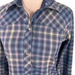 Club Ride Women's Blue Plaid Liv'n Flannel Snap Front Shirt Size XS Photo 1