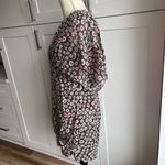 Saloni Women's Size 10 Silk Mini Dress Batik Dot Print Party Cocktail Black Photo 5