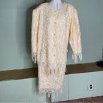 Vintage‎ Mattina T Dress Suit Lace Top Skirt Mother of Bride Church Size 24 Photo 1