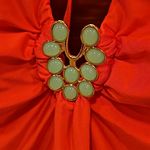 Trina Turk ππ Bijou Solids V-Plunge Plus One Piece Swimsuit Poppy Coral 20W Photo 11