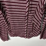 Lucky Brand zip up striped jacket with pockets women’s size medium Photo 3