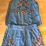 Blue Rain Two Piece Chambray Set  Photo 0