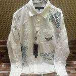 Ed Hardy  White Shirt with Black Tattoo Graphics Photo 0