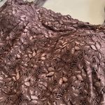 Y2k Lace Brown Bra Built In Stretchy Cami Photo 2