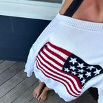 American flag sweater White Size L Photo 0