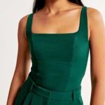 Abercrombie & Fitch Women's Small Green Tailored Squareneck Set Top NWT Size L Photo 0