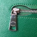 Green Leather Dome Shaped Katy Satchel 2553 & COACH Green Wristlet Photo 8
