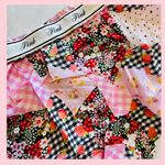 PINK - Victoria's Secret PINK VICTORIA’S SECRET Silky Pajama Shorts Patchwork Gingham Berries Floral M Photo 6
