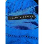 Ivanka Trump Women's Blue Lace Sleeveless Knee Length Dress Size M Photo 6