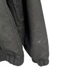 Volcom  Enemy Lines Jacket Black Hooded Zip Up Windbreaker Womens Small Photo 4