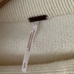 Free People Women's Ottoman Slouchy Tunic Sweater Pullover Long Sleeve Ivory Photo 7