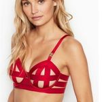 Victoria's Secret Victoria Secret Unlined Banded Balconet Strap Red Bra - 36DDD Photo 0