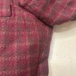 Eddie Bauer  Vintage Wool Windowpane Plaid Blazer Red Women’s Size Small Academia Photo 6