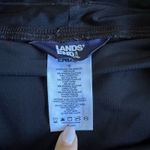 Lands' End  Womens Solid Black Swim Suit Shorts Attached Brief Pockets Size 12 Photo 7