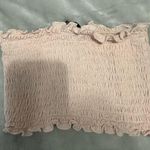 Forever 21  Pink Ruffled Smocked Tube Top Photo 4