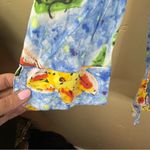 Jams World  XL Sunflower‎ Print Button Up Rayon Shirt Women's 3/4 Sleeve Boho Photo 4