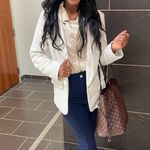 SheIn White plaid blazer Photo 1