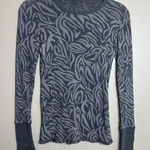 Kirra Women's Y2K Top Abstract Animal Print Top Long Sleeve Thermal Cuff Contrast Twee Photo 0