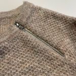 Abercrombie & Fitch Sweater Size Medium Beige Shorter in Front Zipper Detail Photo 3