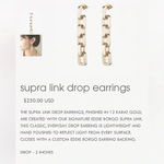 Eddie Borgo Supra Link Necklace and Earrings Gold Photo 2