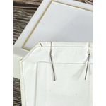 Vintage Venetian Wedding Cake Bead Dangle Silvertone Earrings White Photo 3