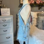 SO Light Blue Denim Overall Shorts Photo 4