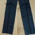 Mistress Rocks  Faux Leather Pants Lace Up Size XS Black Photo 1