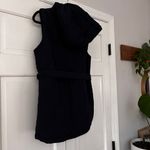 Poetry Navy Blue Hooded Quilted Belted Longline Puffer Vest Size 14 Photo 12