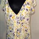 Free People Chic Floral V-Neck Mini Dress Photo 2