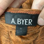 A Byer Y2K A. Byer Halter Top Beaded Heathered Orange Retro Boho Women's Medium Photo 3