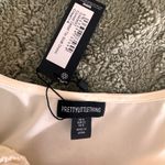 Pretty Little Thing Cream Corset Detail Tie Puff Sleeve Dress NWT Size 0 Photo 6