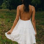 Aritzia White Linen Dress Photo 5