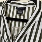 Cotton Express  women’s size 1X long sleeve striped sheer hunter green blouse NWT Photo 2