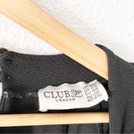 Club L London Ruffle Sleeve Bodycon Dress in Black Size 24 Photo 2