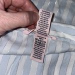 Victoria's Secret Victoria’s Secret sleep shirt button down striped long sleeves rhinestones Sz LG Photo 7